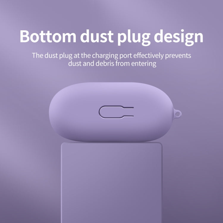 For Huawei FreeClip Earphone Liquid Silicone Protective Case(Purple) - free shipping - PMC Jewellery - Order now!