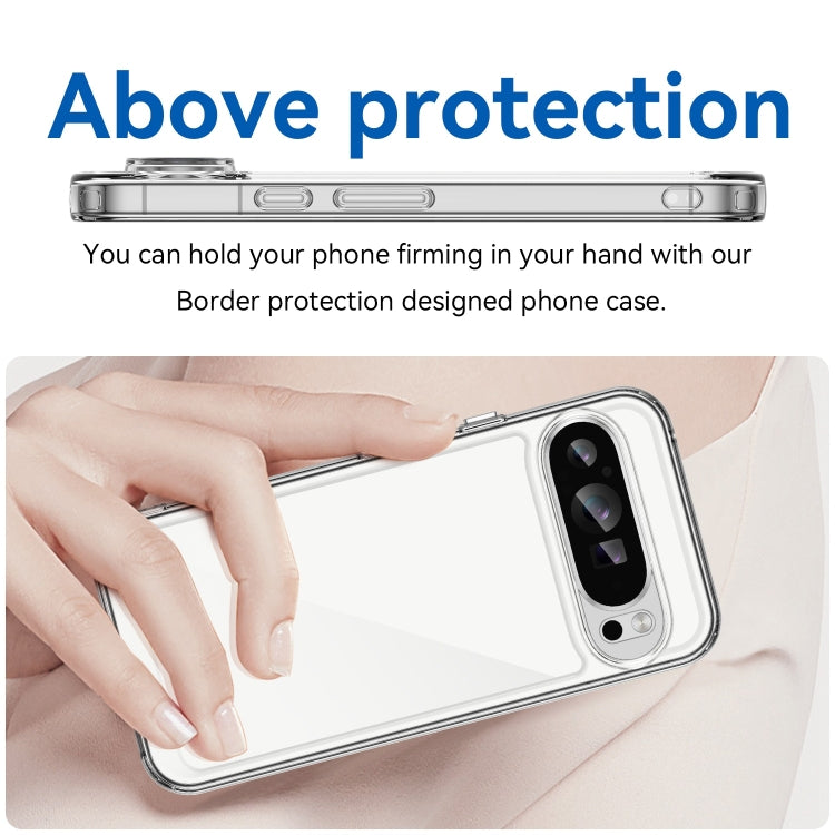 For Google Pixel 9 Pro Colorful Series Acrylic Hybrid TPU Phone Case(Transparent) - Google Cases by PMC TechLife | Online Shopping South Africa | PMC TechLife | Buy Now Pay Later Mobicred