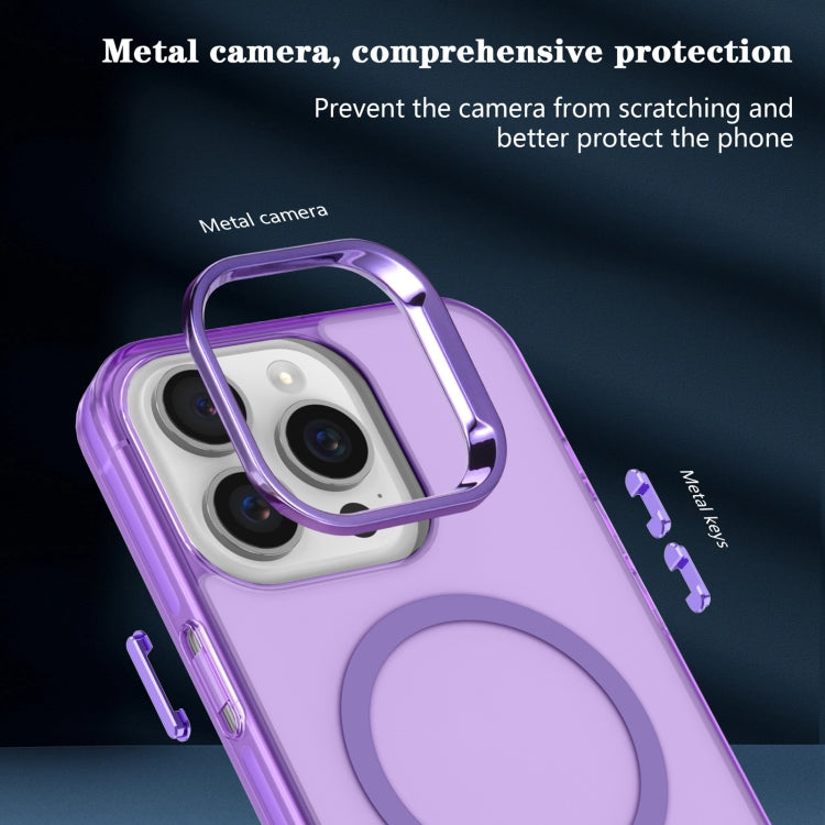 For iPhone 12 Pro Electroplated IMD Magsafe PC Hybrid TPU Phone Case(Purple) - iPhone 12 / 12 Pro Cases by PMC Jewellery | Online Shopping South Africa | PMC Jewellery