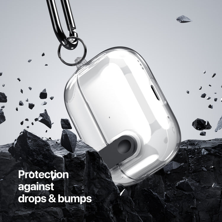 For AirPods 3 DUX DUCIS PECL Series Split Transparent Earphone Case with Hook(Transparent) - For AirPods 3 by DUX DUCIS | Online Shopping South Africa | PMC Jewellery | Buy Now Pay Later Mobicred