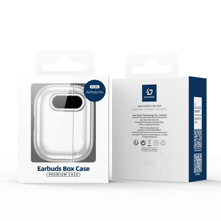 For AirPods 3 DUX DUCIS PECL Series Split Transparent Earphone Case with Hook(Transparent) - For AirPods 3 by DUX DUCIS | Online Shopping South Africa | PMC Jewellery | Buy Now Pay Later Mobicred