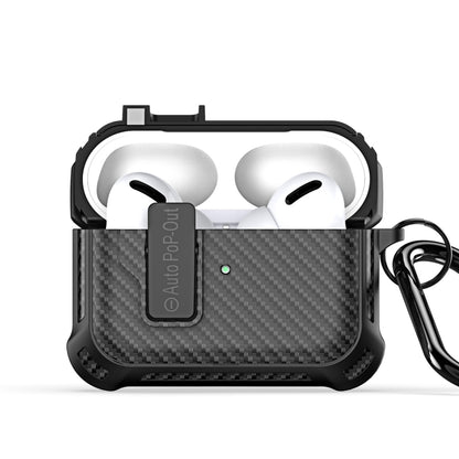 For AirPods Pro 2 DUX DUCIS PECI Series Earbuds Box Protective Case(Black) - For AirPods Pro 2 by DUX DUCIS | Online Shopping South Africa | PMC Jewellery | Buy Now Pay Later Mobicred