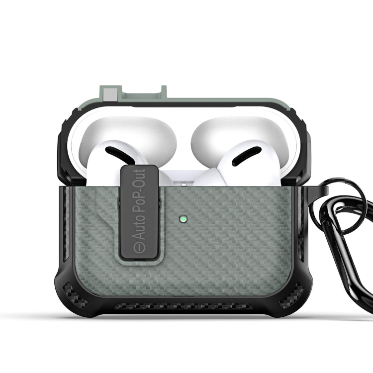 For AirPods Pro 2 DUX DUCIS PECI Series Earbuds Box Protective Case(Green) - For AirPods Pro 2 by DUX DUCIS | Online Shopping South Africa | PMC Jewellery | Buy Now Pay Later Mobicred