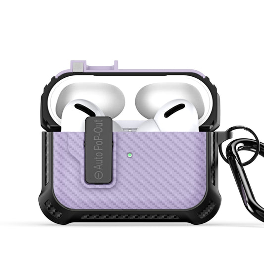 For AirPods Pro 2 DUX DUCIS PECI Series Earbuds Box Protective Case(Purple) - For AirPods Pro 2 by DUX DUCIS | Online Shopping South Africa | PMC Jewellery | Buy Now Pay Later Mobicred