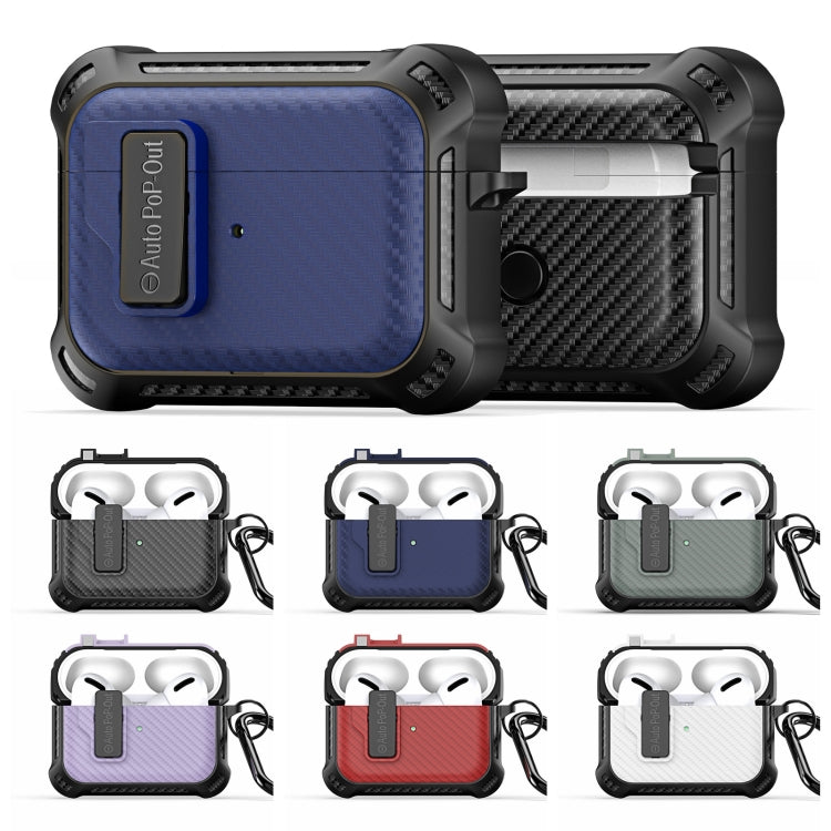 For AirPods 2 / 1 DUX DUCIS PECI Series Earbuds Box Protective Case(Purple) - For AirPods 1/2 by DUX DUCIS | Online Shopping South Africa | PMC Jewellery | Buy Now Pay Later Mobicred