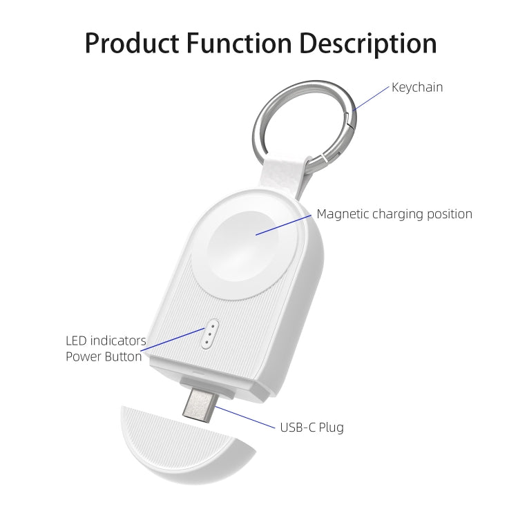 For Apple Watch / AirPods Series U20A Portable Magnetic Wireless Charger(Black) - Charger / Holder by PMC TechLife | Online Shopping South Africa | PMC TechLife