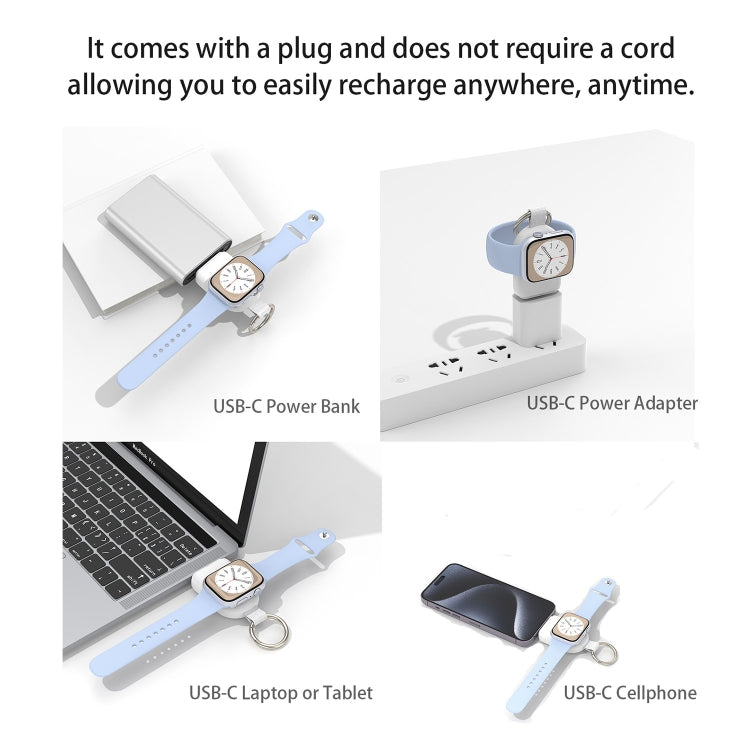For Apple Watch / AirPods Series U20A Portable Magnetic Wireless Charger(Black) - Charger / Holder by PMC TechLife | Online Shopping South Africa | PMC TechLife