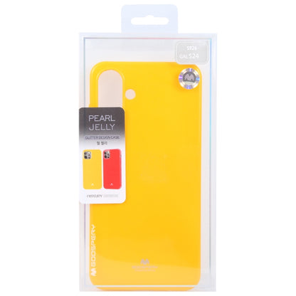 For Samsung Galaxy S24 5G GOOSPERY PEARL JELLY Shockproof TPU Phone Case(Yellow) - Galaxy S24 5G Cases by GOOSPERY | Online Shopping South Africa | PMC Jewellery | Buy Now Pay Later Mobicred