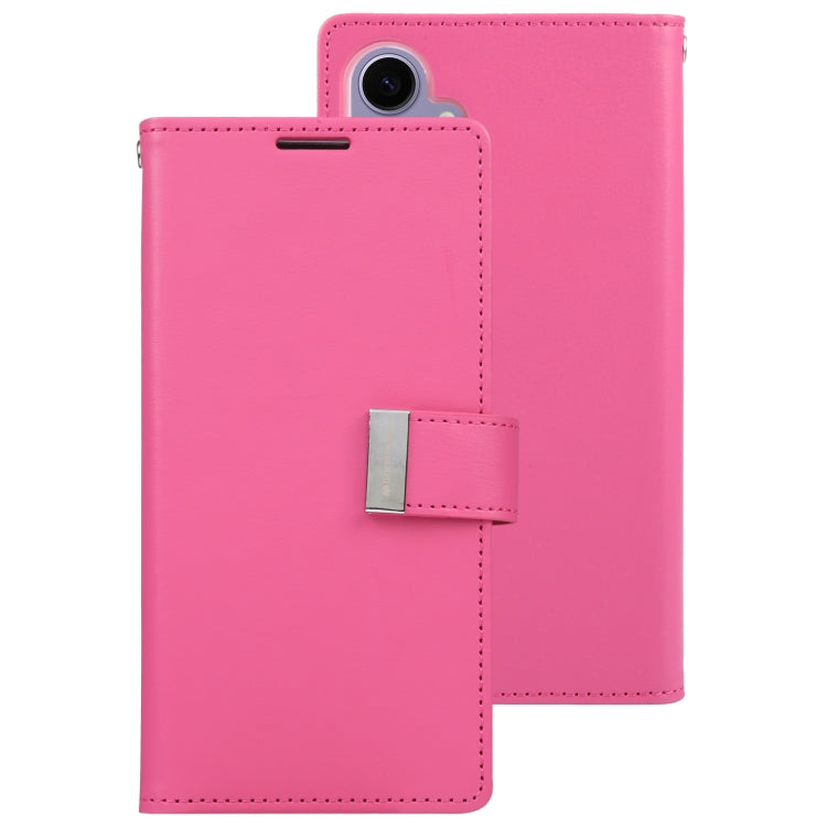 For Samsung Galaxy S24+ 5G GOOSPERY RICH DIARY Crazy Horse Texture Leather Phone Case(Rose Red) - Galaxy S24+ 5G Cases by GOOSPERY | Online Shopping South Africa | PMC Jewellery | Buy Now Pay Later Mobicred