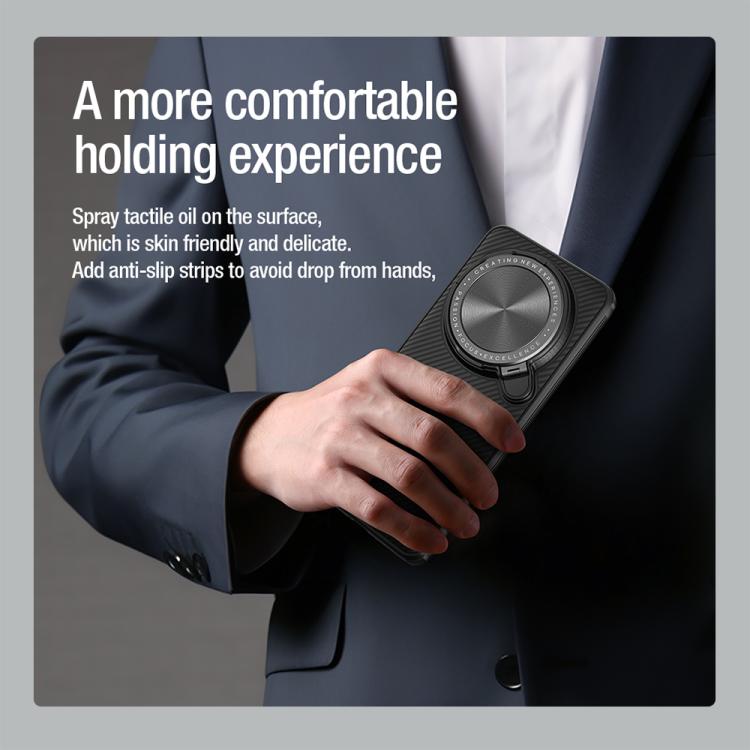 For Xiaomi 15 Ultra NILLKIN Black Mirror Prop CD Texture Mirror Precise Hole MagSafe Magnetic Phone Case(Black) - free shipping - PMc TechLife - Order now!