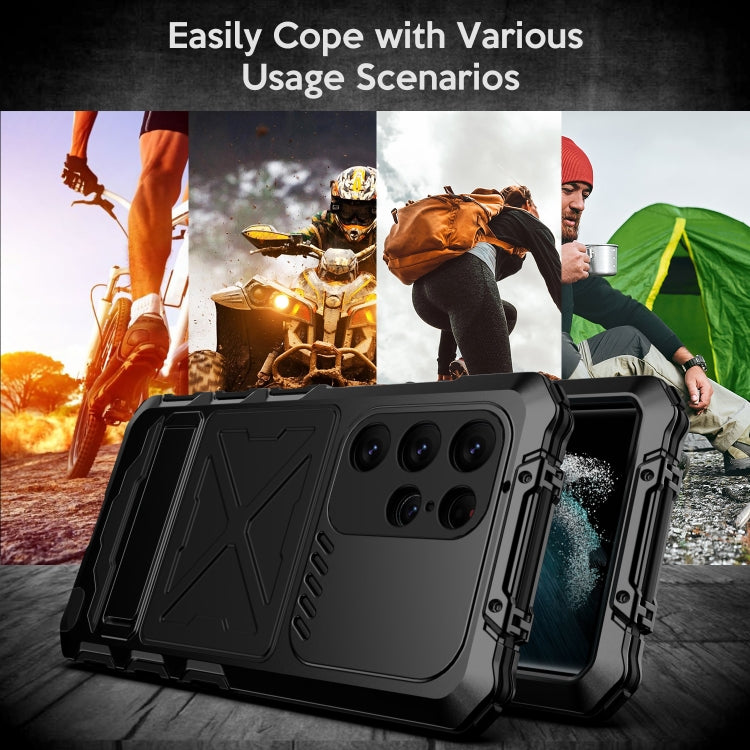 For Samsung Galaxy S24 Ultra 5G R-JUST Life Waterproof Dustproof Shockproof Phone Case(Black) - Galaxy S24 Ultra 5G Cases by R-JUST | Online Shopping South Africa | PMC Jewellery