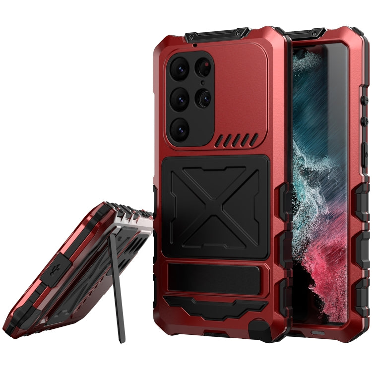 For Samsung Galaxy S24 Ultra 5G R-JUST Life Waterproof Dustproof Shockproof Phone Case(Red) - Galaxy S24 Ultra 5G Cases by R-JUST | Online Shopping South Africa | PMC TechLife | Buy Now Pay Later Mobicred
