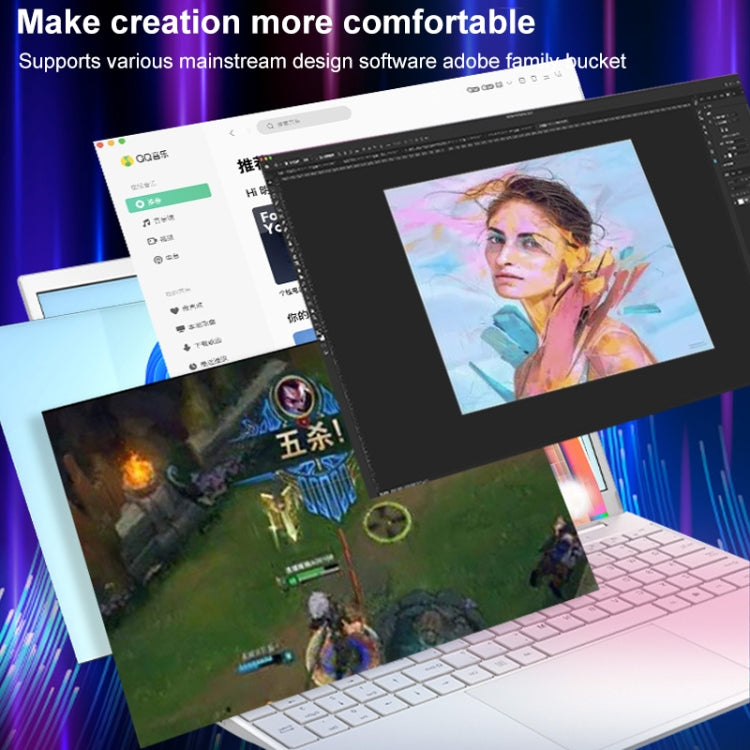 V8 15.6 inch Ultrathin Laptop, 16GB+512GB, Windows 10 Intel Processor N95 Quad Core(Silver) - Others by PMC TechLife | Online Shopping South Africa | PMC TechLife