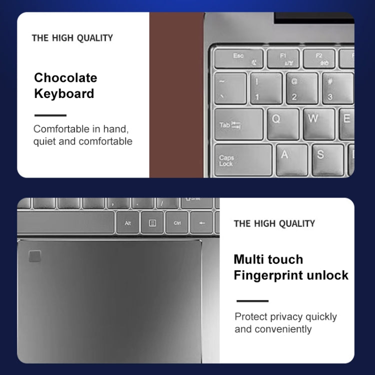 V8 15.6 inch Ultrathin Laptop, 16GB+512GB, Windows 10 Intel Jasper Lake N5095 Quad Core(Silver) - Others by PMC TechLife | Online Shopping South Africa | PMC TechLife