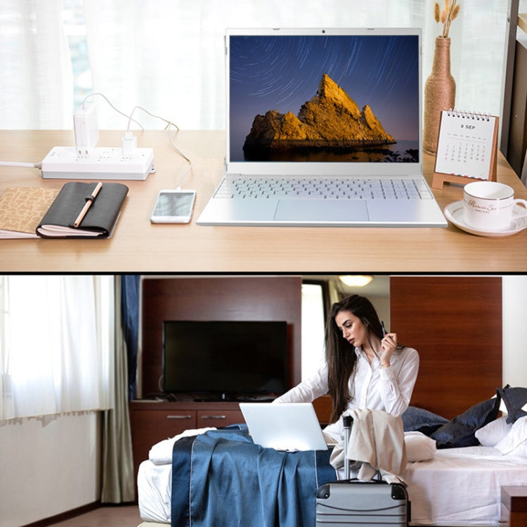 V8 15.6 inch Ultrathin Laptop, 16GB+128GB, Windows 11 Intel Jasper Lake N5095 Quad Core(Silver) - free shipping - PMC TechLife - Order now!