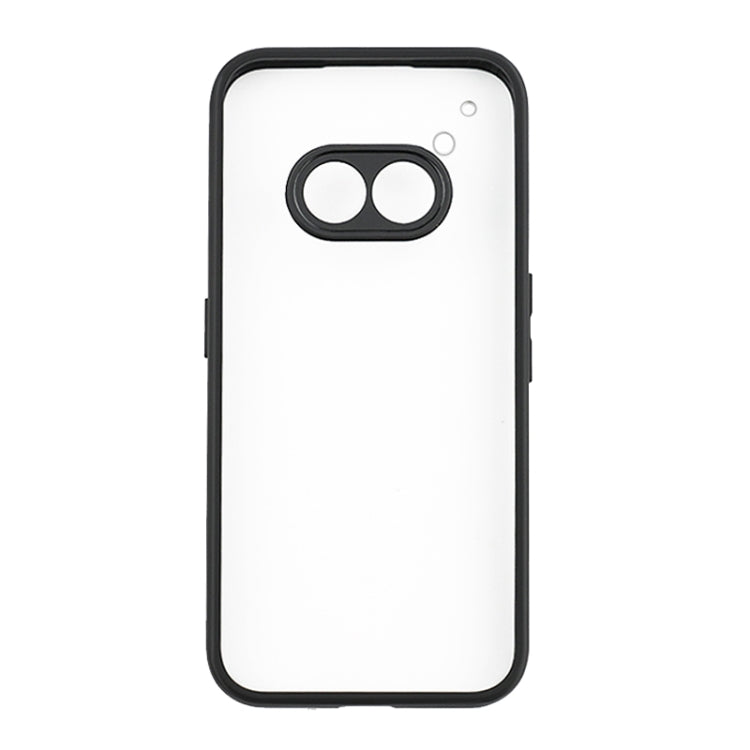 For Nothing Phone 2a Frosted TPU Hybrid Transparent PC Phone Case(Black) - More Brand by PMC TechLife | Online Shopping South Africa | PMC TechLife | Buy Now Pay Later Mobicred
