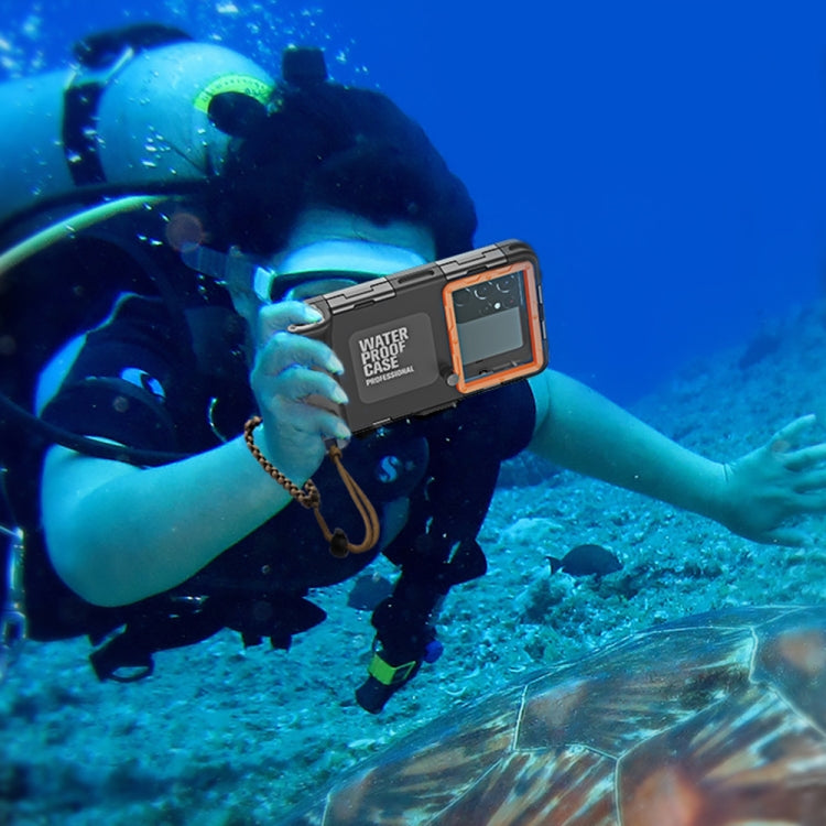 Diving Shell Gen2 Upgrade IP68 Waterproof Phone Case(Black Orange) - free shipping - PMC TechLife - Order now!