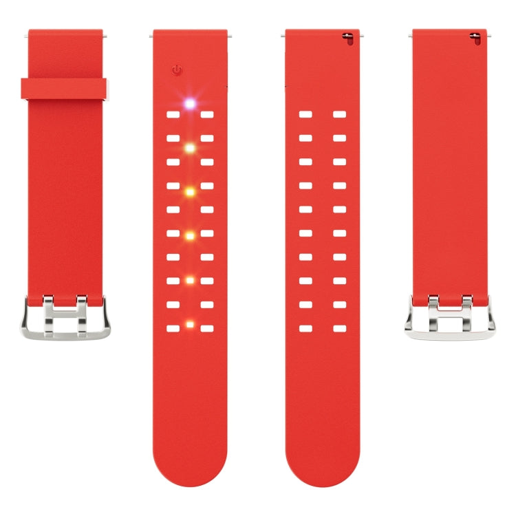 For Apple Watch Ultra 2 49mm Luminous Colorful Light Silicone Watch Band(Red) - Watch Bands by PMC TechLife | Online Shopping South Africa | PMC TechLife