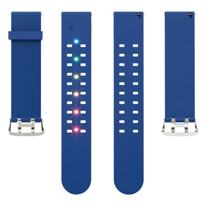 For Apple Watch Ultra 49mm Luminous Colorful Light Silicone Watch Band(Blue) - Watch Bands by PMC Jewellery | Online Shopping South Africa | PMC Jewellery