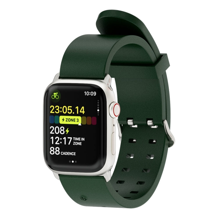 For Apple Watch SE 40mm Luminous Colorful Light Silicone Watch Band(Green) - Watch Bands by PMC TechLife | Online Shopping South Africa | PMC TechLife