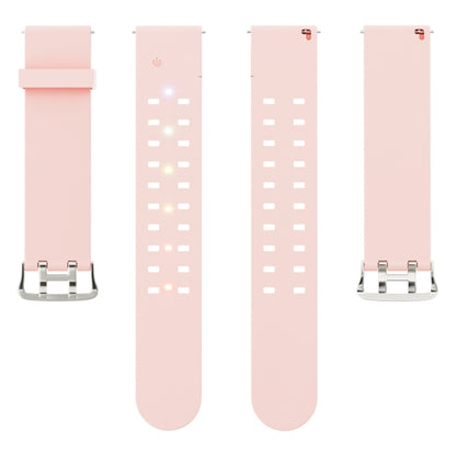 For Apple Watch SE 40mm Luminous Colorful Light Silicone Watch Band(Pink) - Watch Bands by PMC Jewellery | Online Shopping South Africa | PMC Jewellery