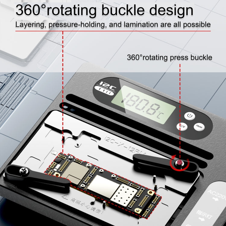 i2C T18 LCD Display PCB Motherboard Layered Desoldering Station With Glue Removal Module, US Plug - Repair Platform by PMC Jewellery | Online Shopping South Africa | PMC Jewellery