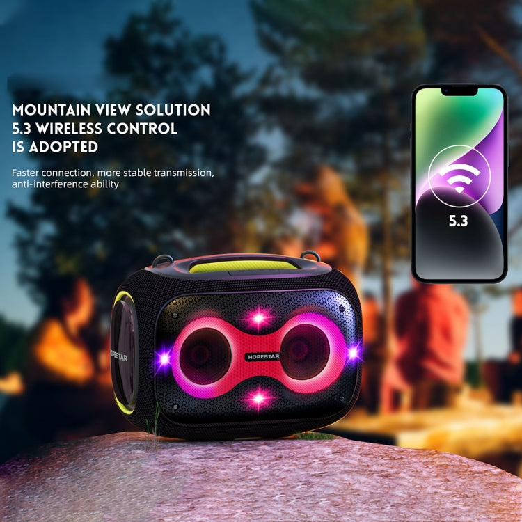 HOPESTAR Party Box 120W Karaoke Bluetooth Speaker with 2 Microphones(Camouflage) - free shipping - PMC Jewellery - Order now!