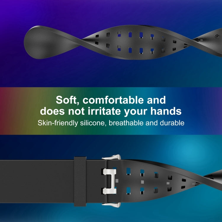 22mm Luminous Colorful Light Silicone Watch Band(Light Grey) - 22mm Bands by PMC TechLife | Online Shopping South Africa | PMC TechLife