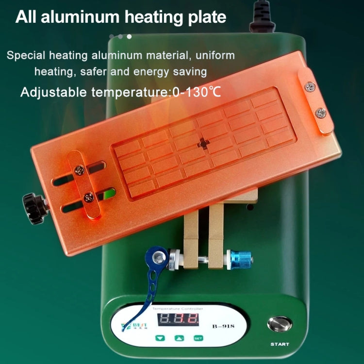 BEST B-918A 7 inch 220V Vacuum Pump LCD Screen Rotary Heating Platform Separator, EU Plug - free shipping - PMC TechLife - Order now!