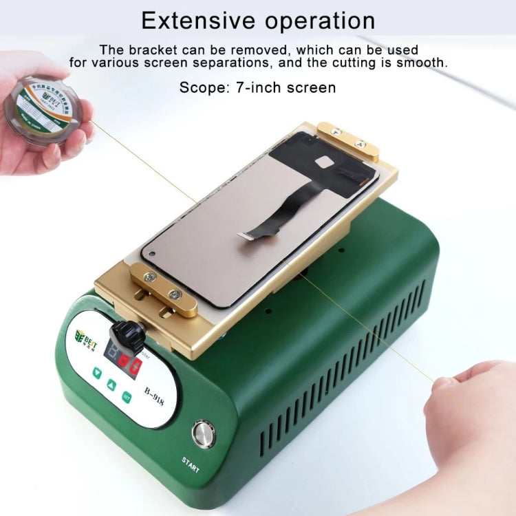 BEST B-918A 7 inch 220V Vacuum Pump LCD Screen Rotary Heating Platform Separator, EU Plug - free shipping - PMC TechLife - Order now!