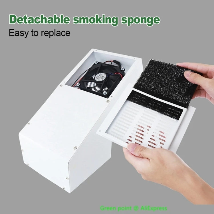 BEST BST-938 LED Electric Iron Smoking Instrument Smoke Purifier Soldering Station with Exhaust Fan, EU Plug - free shipping - PMC TechLife - Order now!