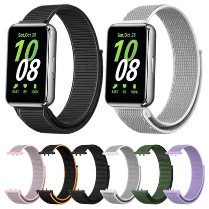 For Samsung Galaxy Fit 3 Woven Nylon Loop Watch Band(Black) - Watch Bands by PMC Jewellery | Online Shopping South Africa | PMC Jewellery