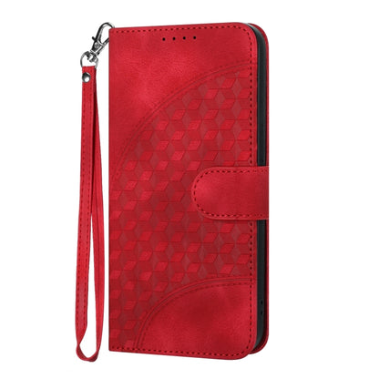 For Tecno Spark Go 2024 YX0060 Elephant Head Embossed Phone Leather Case with Lanyard(Red) - Tecno Cases by PMC Jewellery | Online Shopping South Africa | PMC Jewellery | Buy Now Pay Later Mobicred