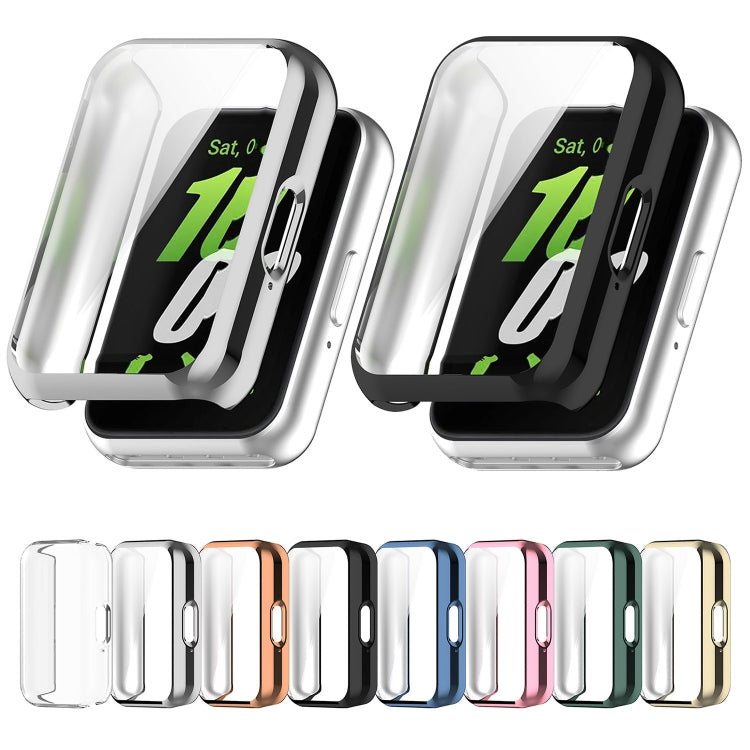 For Samsung Galaxy Fit 3 Full Coverage TPU Electroplated Watch Protective Case(Green) - Watch Cases by PMC TechLife | Online Shopping South Africa | PMC TechLife