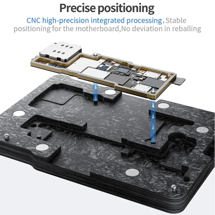 Qianli Magnetic Middle Layer BGA Reballing Platform For iPhone 14 Series - BGA Stencils by QIANLI | Online Shopping South Africa | PMC Jewellery