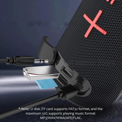 T&G TG-384 Mini Portable Bluetooth Speaker Support TF / U-disk / RGB Light(Blue) - Desktop Speaker by T&G | Online Shopping South Africa | PMC Jewellery | Buy Now Pay Later Mobicred