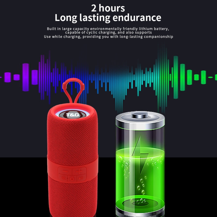 T&G TG-671 Portable Wireless 3D Stereo Subwoofer Speaker with FM/USB/LED(Blue) - free shipping - PMC Jewellery - Order now!