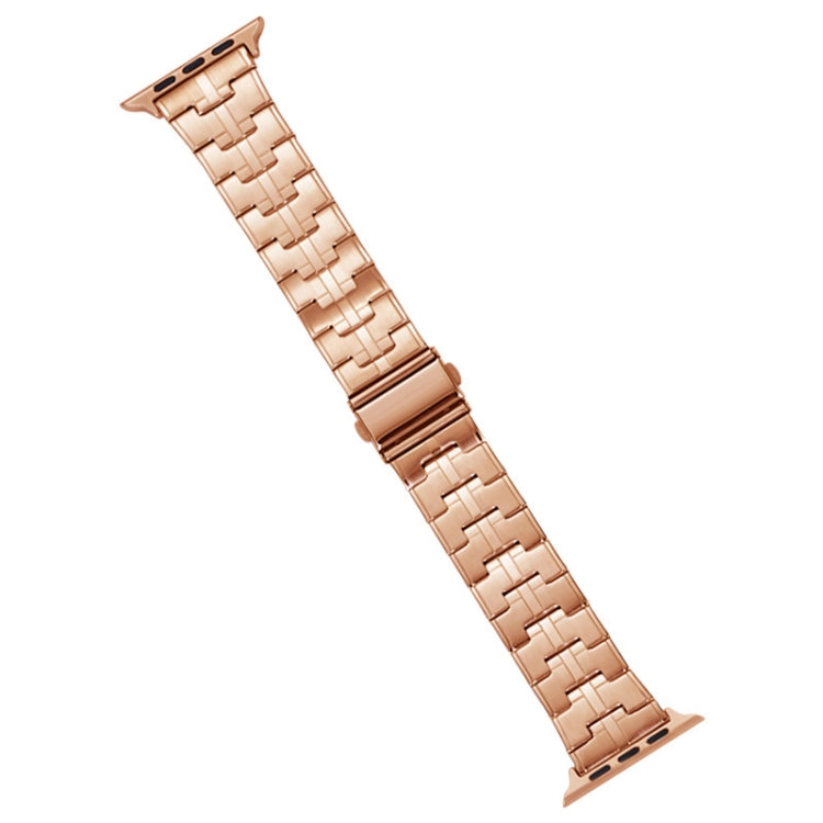For Apple Watch Series 6 40mm Stainless Steel Watch Band(Rose Gold) - free shipping - PMC TechLife - Order now!