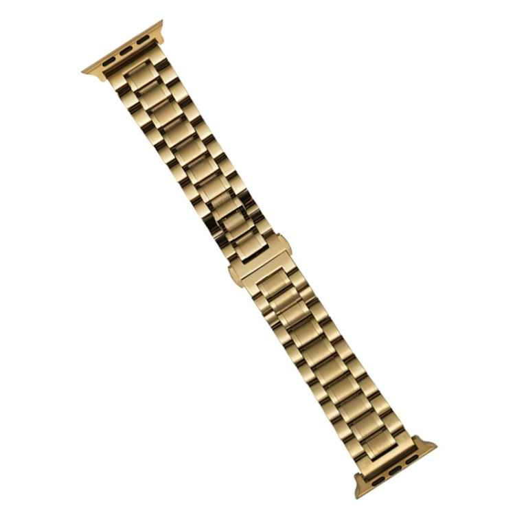 For Apple Watch Series 3 42mm Five-Beads Stainless Steel Watch Band(Gold) - free shipping - PMC TechLife - Order now!