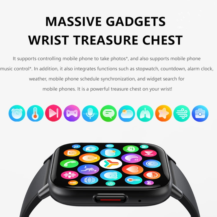 DM05 1.83 inch BT5.2 Smart Sport Watch, Support Sleep / Heart Rate / Blood Oxygen / Temperature / Heart Sugar/ Blood Pressure Health Monitor(Black) - free shipping - PMC TechLife - Order now!