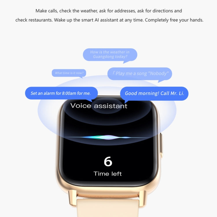 DM05 1.83 inch BT5.2 Smart Sport Watch, Support Sleep / Heart Rate / Blood Oxygen / Temperature / Heart Sugar/ Blood Pressure Health Monitor(Gold) - Smart Watches by PMC TechLife | Online Shopping South Africa | PMC TechLife