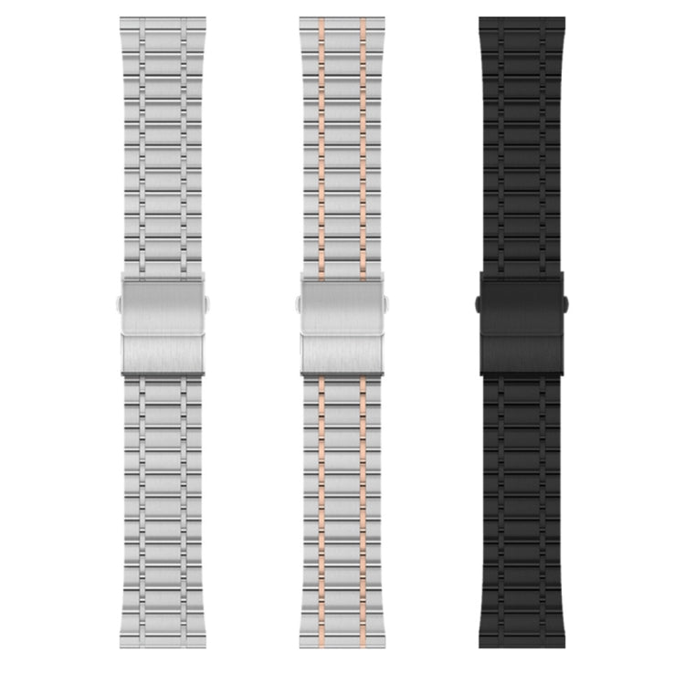 For Huawei Watch GT2 Pro 22mm Five-bead Steel Dual-press Buckle Watch Band(Silver Rose Gold) - free shipping - PMC TechLife - Order now!