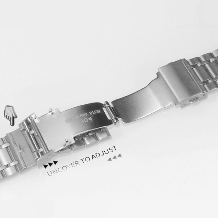 For Huawei Watch GT2 Pro 22mm Five-bead Steel Dual-press Buckle Watch Band(Silver Rose Gold) - free shipping - PMC TechLife - Order now!