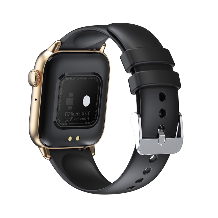 QS08 PRO 1.83 inch BT5.2 Smart Sport Watch, Support Sleep / Heart Rate / Blood Oxygen / Temperature / Blood Pressure Health Monitor(Gold+Black) - Smart Watches by PMC Jewellery | Online Shopping South Africa | PMC Jewellery