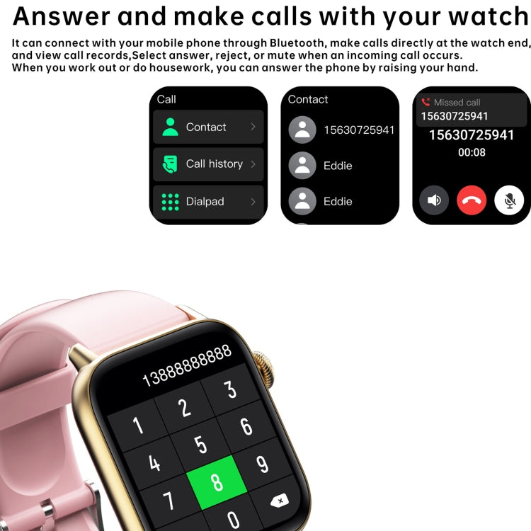 QS08 PRO 1.83 inch BT5.2 Smart Sport Watch, Support Sleep / Heart Rate / Blood Oxygen / Temperature / Blood Pressure Health Monitor(Black+White) - Smart Watches by PMC TechLife | Online Shopping South Africa | PMC TechLife