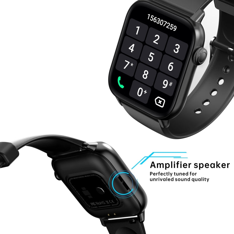 QS08 PRO 1.83 inch BT5.2 Smart Sport Watch, Support Sleep / Heart Rate / Blood Oxygen / Temperature / Blood Pressure Health Monitor(Black+Grey) - free shipping - PMC TechLife - Order now!