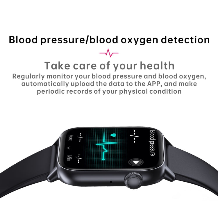 QS08 PRO 1.83 inch BT5.2 Smart Sport Watch, Support Sleep / Heart Rate / Blood Oxygen / Temperature / Blood Pressure Health Monitor(Black+Grey) - Smart Watches by PMC Jewellery | Online Shopping South Africa | PMC Jewellery