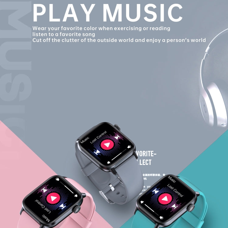 QS08 PRO 1.83 inch BT5.2 Smart Sport Watch, Support Sleep / Heart Rate / Blood Oxygen / Temperature / Blood Pressure Health Monitor(Black+Green) - Smart Watches by PMC TechLife | Online Shopping South Africa | PMC TechLife