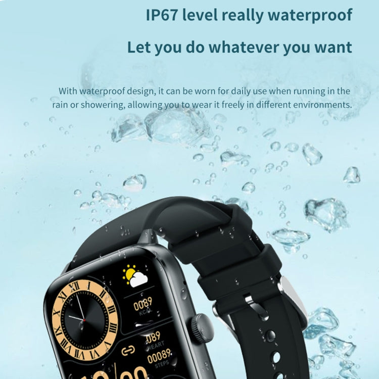QS11 1.91 inch BT5.2 Smart Sport Watch, Support Sleep / Heart Rate / Blood Oxygen / Temperature / Blood Pressure Health Monitor(Black) - free shipping - PMC TechLife - Order now!