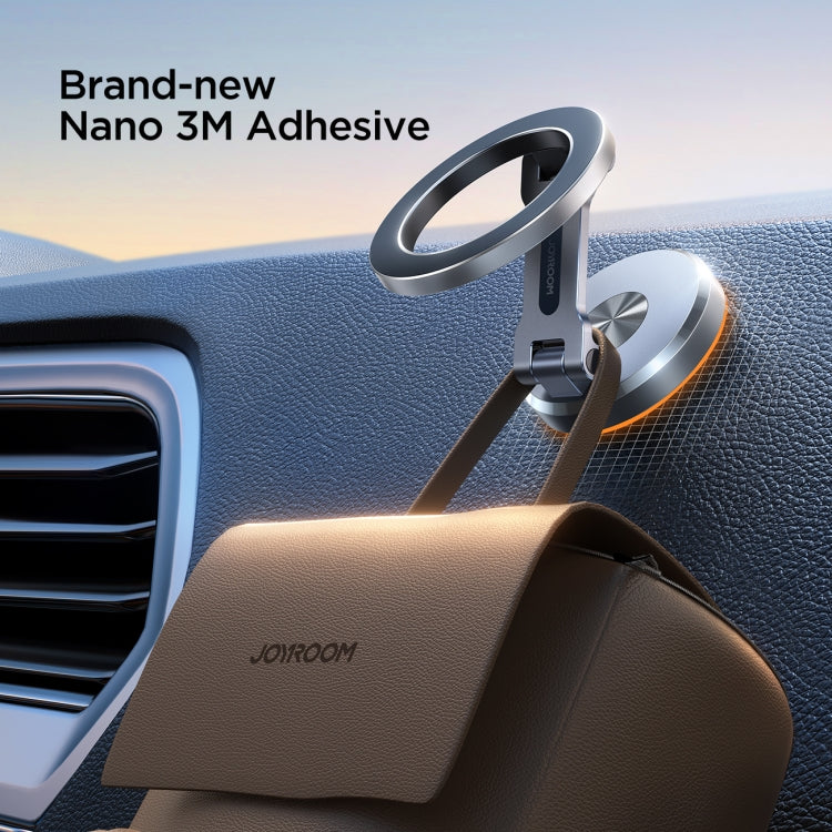 JOYROOM JR-ZS403 Metal Foldable Magnetic Car Phone Mount(Metal Grey) - Car Holders by JOYROOM | Online Shopping South Africa | PMC TechLife | Buy Now Pay Later Mobicred